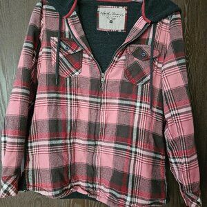 North River Outfitters Hooded Insulated Zip Shirt/Hoodie Size Sm
